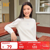 361°卫衣女秋冬季加绒外套运动休闲圆领长袖套头衫上衣662344801D-1
