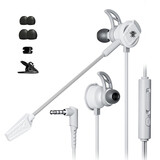 浦记RX3 Pro有线3.5mm/typec入耳式吃鸡游戏耳机支持手机/平板/电脑可使用带线控支持语音通话游戏开麦 【3.5MM】RX3Pro-灰色-赛博版