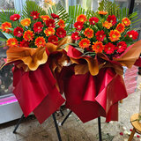 美鲜赞大麦开业花篮麦穗一个或一对鲜花花篮开业同城配送上门乔迁开张 【开张喜，事业兴】【单个】