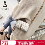 金狐狸（FOXER）女士包包女包大容量单肩斜挎包手机包小包跨年元旦礼物送女生女友