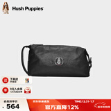 暇步士（Hush Puppies）手包真皮男士钱包植鞣皮真皮手抓包大容量手拿包礼物送男友送老公 黑色