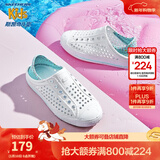 Skechers斯凯奇儿童洞洞鞋夏季凉鞋男女童涉水溯溪鞋防滑沙滩拖鞋91995L 女童/白色/多彩色/WMLT 33.5