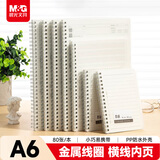 晨光（M&G）文具线圈口袋本A6小笔记本本子高颜值随身便携记事本英语单词本 本味横线1本MPYCKT21开学必备