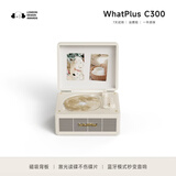 WHATPLUSC300一体式CD机发烧友专辑播放器 复古CD播放机 唱片机造型 蓝牙音响 蓝牙cd机 生日礼物 复古白