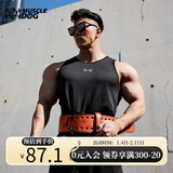 Muscledog肌肉狗 运动背心男潮牌夏季速干宽松无袖薄款工字跑步训练服健身衣服 黑色 L