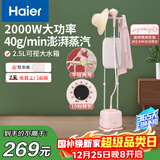 海尔（Haier）双杆立式挂烫机家用手持蒸汽电熨斗烫衣服带板大功率平挂两用多功能蒸气熨烫机HY-GS2408F