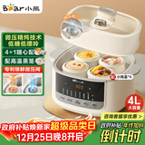 小熊（Bear）电炖锅 炖盅 隔水炖锅炖汤盅煲汤锅 燕窝炖盅婴儿煮粥 电炖盅4.1L家用3-4人微压电炖锅DDZ-J25G2