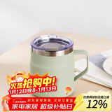 乐扣乐扣（LOCK&LOCK）遇见咖啡杯保温保冷桌面杯男女情侣水杯子390ML薄荷绿LHC4218MIT
