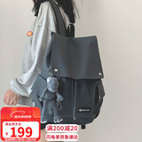 爱情海双肩包书包女初高中大学生电脑包15吋大容量4-6年级旅行背包