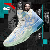 安踏KT3 team｜篮球鞋男秋冬季汤普森防滑减震男户外实战比赛运动鞋子 【KT3 TEAM高帮款新配色】纸莎白/淡粉蓝-1 42