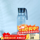 乐扣乐扣（LOCK&LOCK）夏季运动水杯简约塑料杯户外便携水壶男女学生杯子蓝色350ML