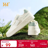 361°运动女鞋秋冬季透气开学厚底增高小白休闲板鞋子女682426611-2