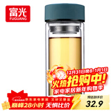 富光 男女士双层玻璃杯 高硼硅泡茶杯 茶水分离水杯带茶隔杯子500ml