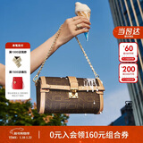 菲安妮（FION）波士顿包锁扣女士包包斜挎包时尚单肩包生日礼物