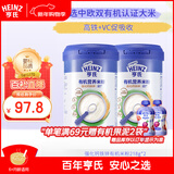 亨氏（Heinz）有机米粉强化铁锌钙218g*2辅食宝宝婴幼儿高铁维C加铁米糊6月+