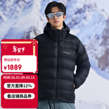 mont·bell 羽绒服男款冬季户外高品质800蓬鹅绒轻便保暖连帽外套 1101606 黑色 BK M