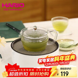 HARIO耐热玻璃茶壶家用泡茶壶不锈钢滤网泡茶壶日式茶壶