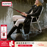 HUNTER雨靴户外露营女鞋惠灵顿经典英伦防水防滑骑士靴女长筒女靴高筒靴 哑光黑色/BLK 39