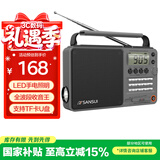 山水（SANSUI）M36全波段老人收音机老年人插卡音乐播放器便携式随身听FM调谐广播音响充电迷你蓝牙音箱 灰色