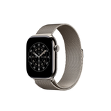 【京东健康关爱版】Apple/苹果Watch S11 蜂窝款46毫米原色钛金属表壳金属原色米兰尼斯表带M/L