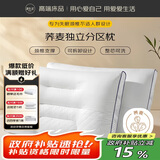 源生活 荞麦枕头 A类枕头芯颈椎护颈枕分区硬感荞麦壳枕 可拆洗 42*68cm