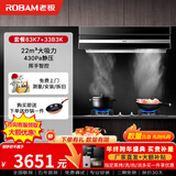 老板（Robam）油烟机24立方大吸力侧吸式抽油烟机变频降噪480pa家用厨房油烟机83K7+大火力燃气灶7B2K0套餐5.0KW 83K7（24风量）+33B3K（4.5KW）