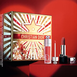 迪奥DIOR丰盈红唇口红礼盒(丝绒720+丰唇蜜018)生日礼物 新年礼物女生