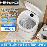 扬子迷你洗衣机全自动小型内衣内裤懒人洗衣机洗脱一体学生宿舍儿童婴儿洗袜子机带脱水租房半自动 白4.5KG豪华款【蓝光抑菌+洗脱两用+定时快洗】