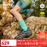 迈乐（Merrell）官方店男女款户外登山徒步鞋减震MOAB 3迈越者轻量防滑耐磨透气 J035881黑灰（男） 40