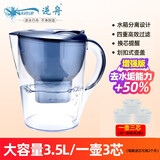 逆舟（WAVEUP） 3.5升滤水壶家用台式净水器过滤器超滤净化器水桶自来水厨房烧水瓶直饮除垢氯滤芯 3.5升大容量/1壶3芯/除垢加强版/母婴直饮