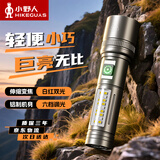 小野人强光手电筒小型便携式户外超亮登山徒步军巡逻工作家用应急led灯
