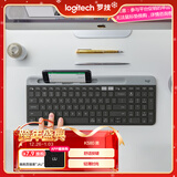罗技（Logitech）时尚系列 K580 键盘 蓝牙键盘 办公键盘 无线键盘 便携超薄键盘 笔记本键盘 平板键盘 星空灰