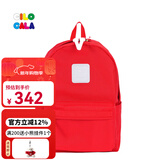 CILOCALA双肩包女M+号登山包校园电脑包大容量旅行包上班出游背包帆布书包 TOMATO-番茄M+中号