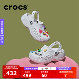 CROCS卡骆驰贝雅云彩女士洞洞鞋户外休闲鞋|208186 白色-100(含智必星) 35 (220mm)