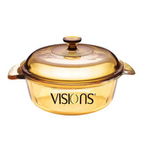 康宁（VISIONS）奶锅汤锅玻璃锅炖锅煮锅 耐高温无涂层玻璃锅身 VS-11（1.1L汤锅） 17cm