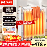 先锋（SINGFUN）石墨烯取暖器电暖器电暖气片家用电热油汀17片全屋升温智能恒温低噪加厚宽片烘衣加湿DYT-Z21pro