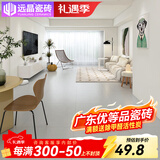 远晶800x800天鹅绒瓷砖奶油风柔光客厅地板砖餐厅阳台北欧广东卧室 浅灰-800RG008-附录G 3C认证 800x800mm