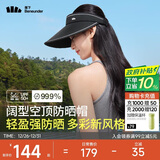 蕉下遮阳帽女太阳帽空顶帽防晒帽防紫外线遮脸时尚百搭UL569黑