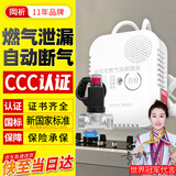 岡祈（GANGQI）家用燃气报警器 自动切断阀断气自闭阀煤气天然气报警器泄漏探测