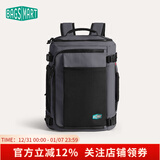 BAGSMART双肩包随行仓背包男士旅行出差大容量多功能商务休闲书包电脑包女 经典黑（升级扩容版 38L）