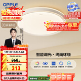 欧普照明（OPPLE）48瓦吸顶灯客厅卧室灯简约护眼智控调光LED灯具18㎡品见III包安装