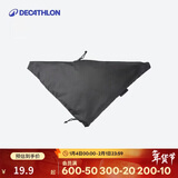 迪卡侬男大容量手机腰包女健身多功能休闲斜挎包经典黑35*35cm 2905446