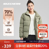 斯凯奇新年礼物2025冬季保暖时尚百搭男女同款羽绒外套P423U038