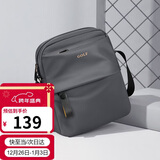 高尔夫GOLF单肩包男士休闲斜挎包男大容量牛津布防泼水轻便手机包学生随身小挎包运动男包5I797449J鸦灰