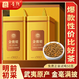 音朗 茶叶 金骏眉红茶 2025新茶特级蜜香型黄芽耐泡年货礼盒2罐共500g