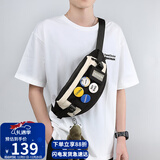 viney挎包男斜挎包胸包单肩包女腰包潮流小包轻便户外小背包尼龙帆布包