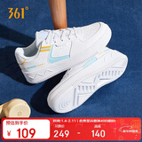 361°运动女鞋秋冬季情侣复古厚底增高小白休闲板鞋子女682116601F-2