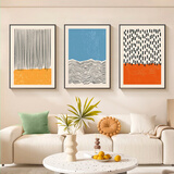 好久不见包豪斯抽象几何客厅装饰画简约艺术办公室墙面沙发背景墙壁画