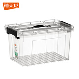 禧天龙塑料透明整理箱衣物收纳箱玩具储物箱 外体积30L 41.6*30*24.5cm