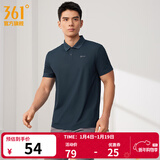 361°运动翻领t恤2025年春夏季新款休闲透气短袖情侣POLO衫开学季 【推荐】【男款】深墨蓝 M